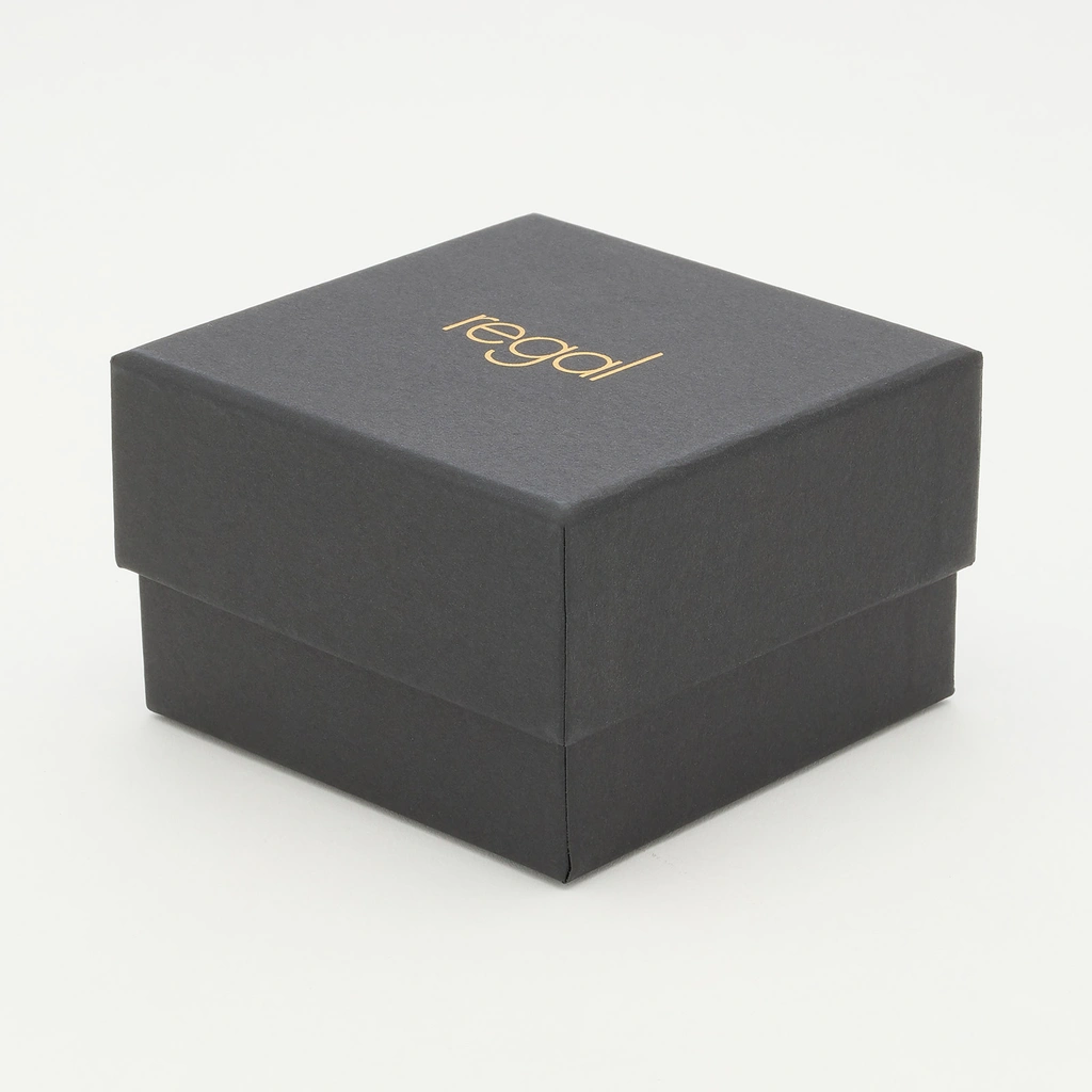 Regal klockset herr - metallband, guldton/svart, 45mm