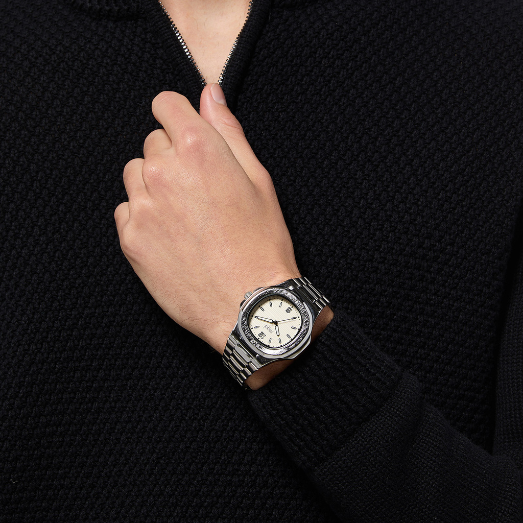 Regal herrklocka Retro - silver
