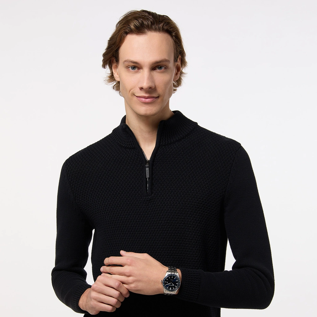 Jacques Lemans Liverpool - herrklocka, stål/blå, 44mm