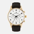 Jacques Lemans London - herrklocka, vit/guldton, 42mm