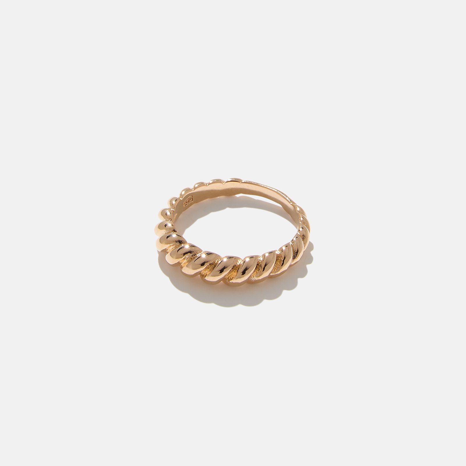 18k guldpläterad ring