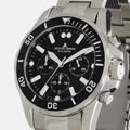 Jacques Lemans Liverpool - kronograf, stål/svart, 44mm