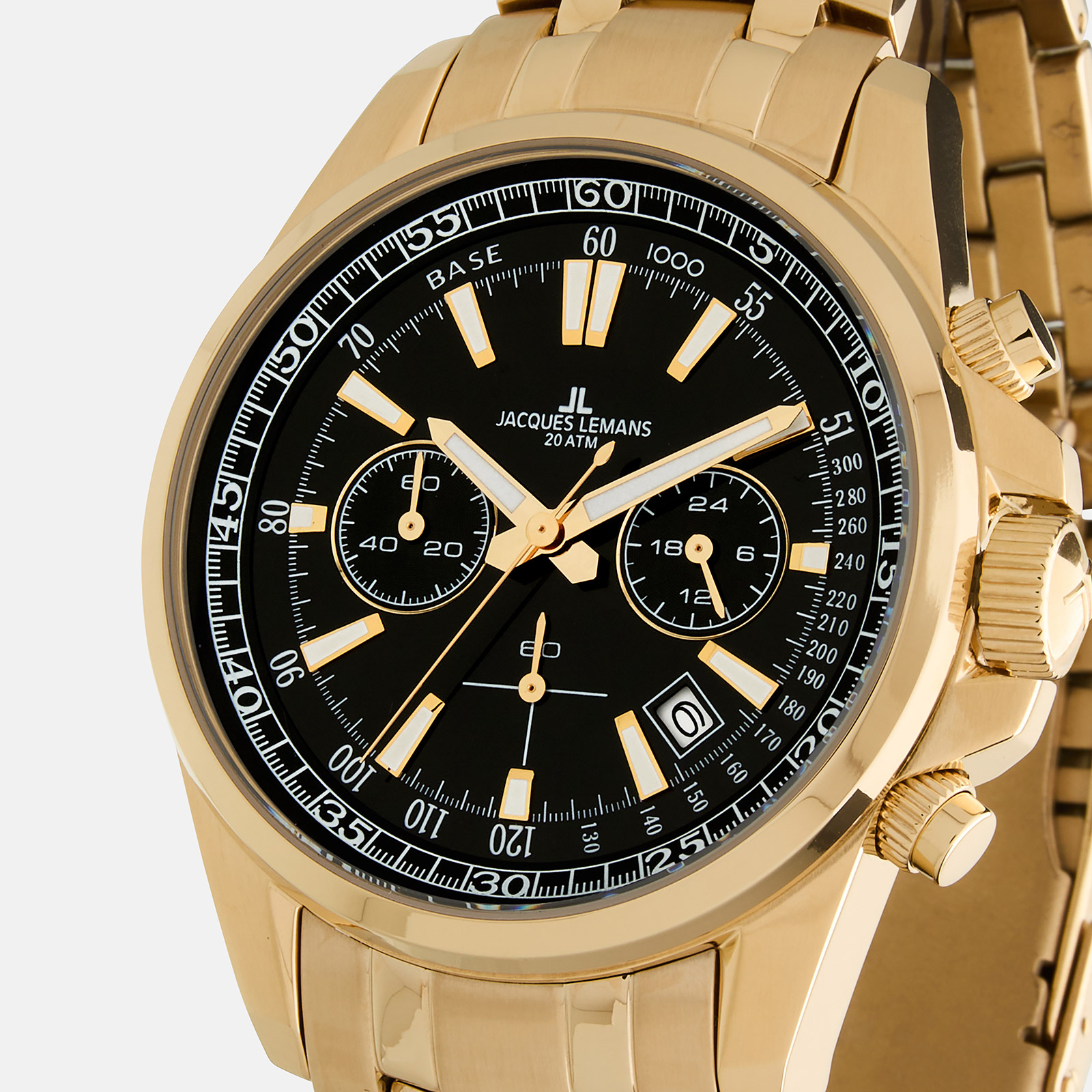 Jacques Lemans Liverpool - herr, presentset, guld/svart