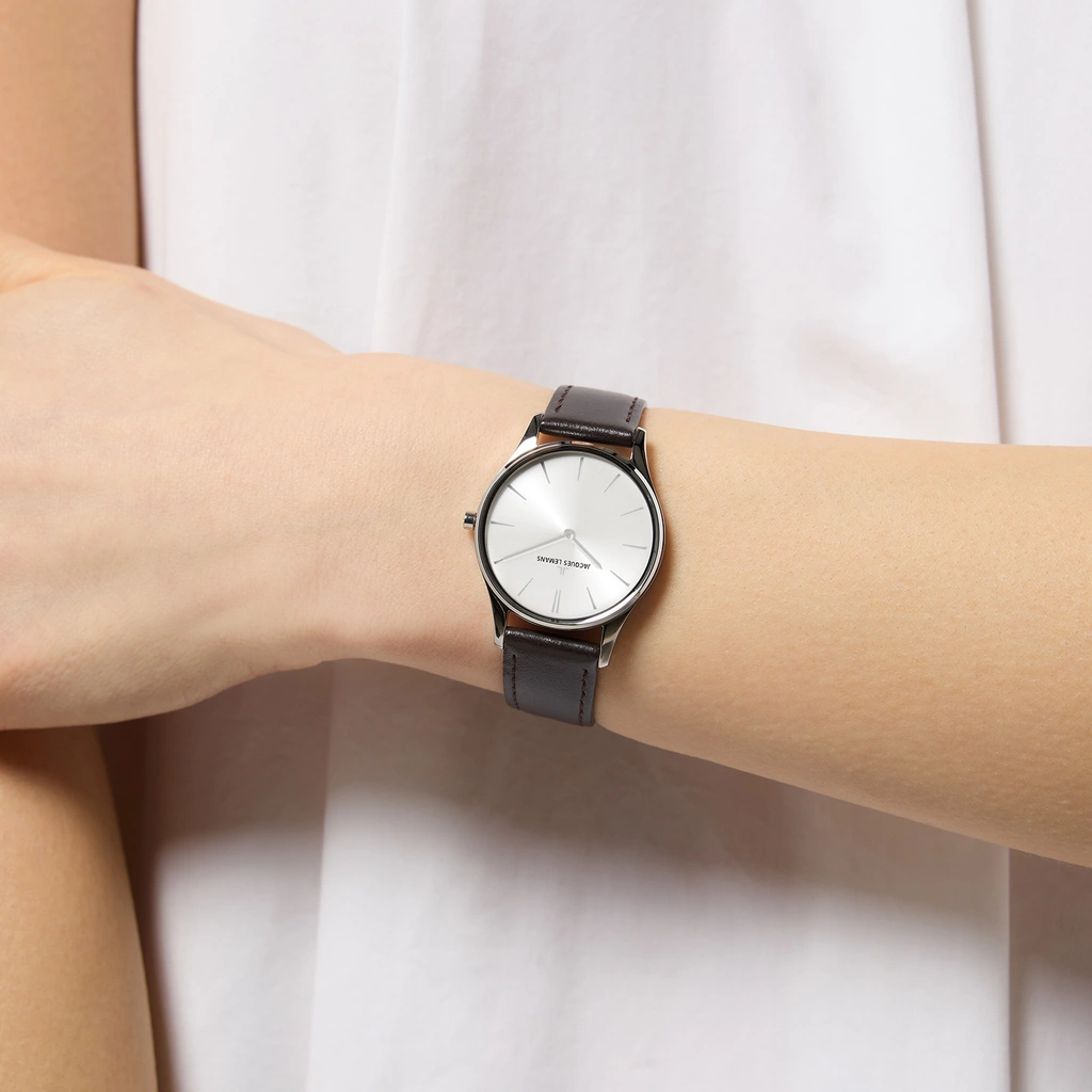 Jacques Lemans London- damklocka, stål/silverton, 30mm