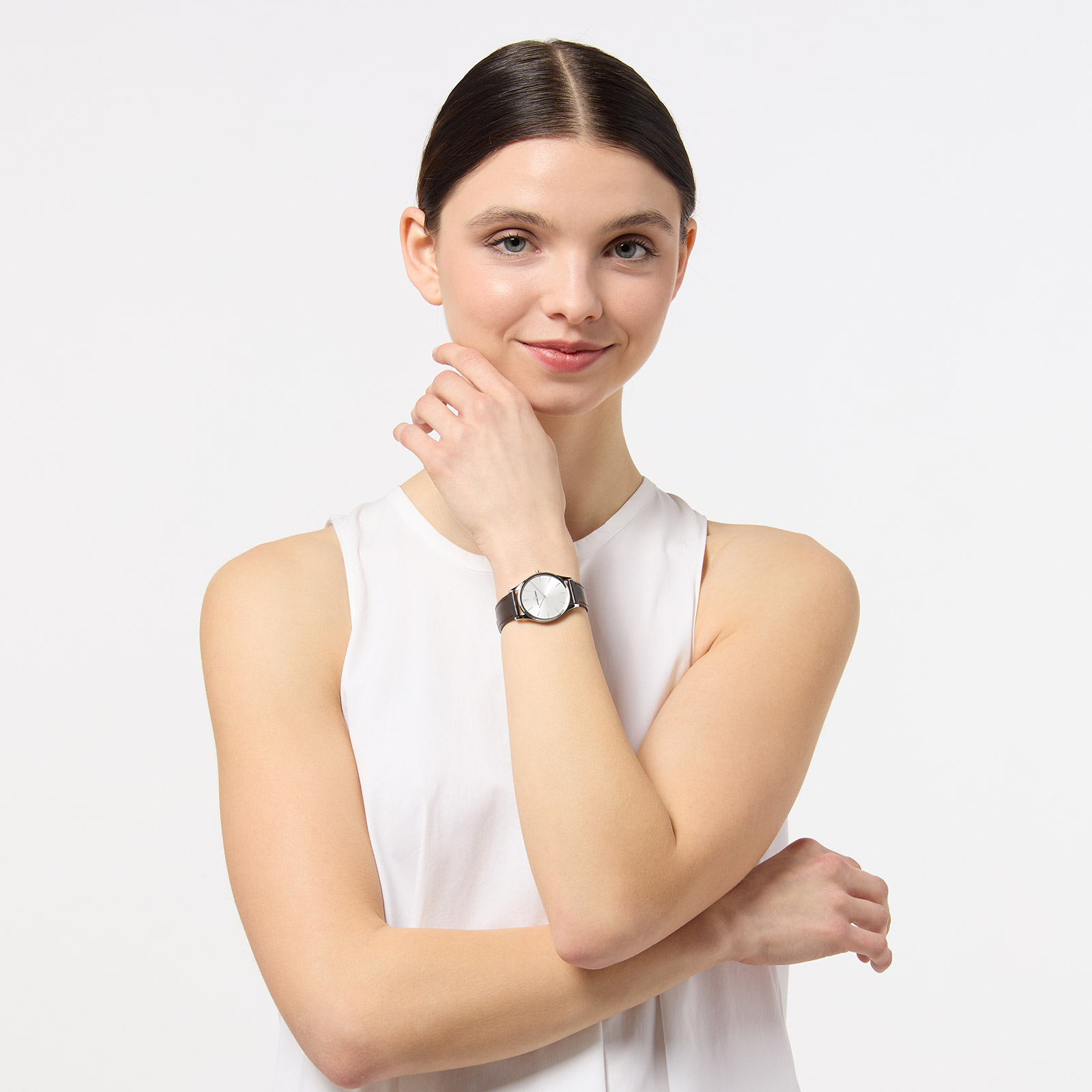 Jacques Lemans London- damklocka, stål/silverton, 30mm