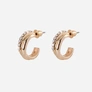 Guldfärgade örhängen - öppna hoops 11 mm
