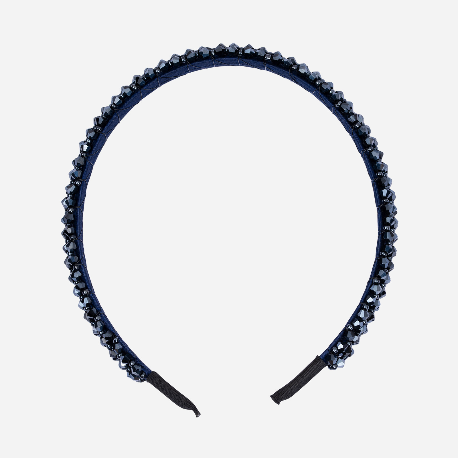 Diadem med mörkblå stenar