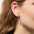 Stålörhängen - vridna hoops 30mm