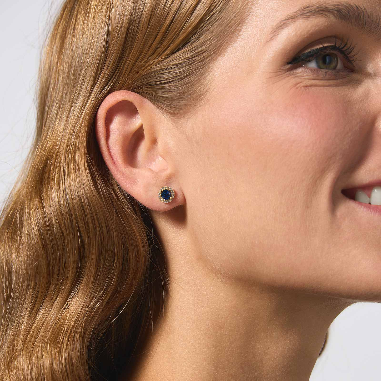 Guldpläterade silverörhängen - månadsten September