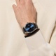 Jacques Lemans herrklocka - presentset, stål/blå, 43mm