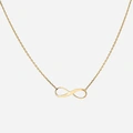 Halsband 9k guld - Infinity 41-46cm