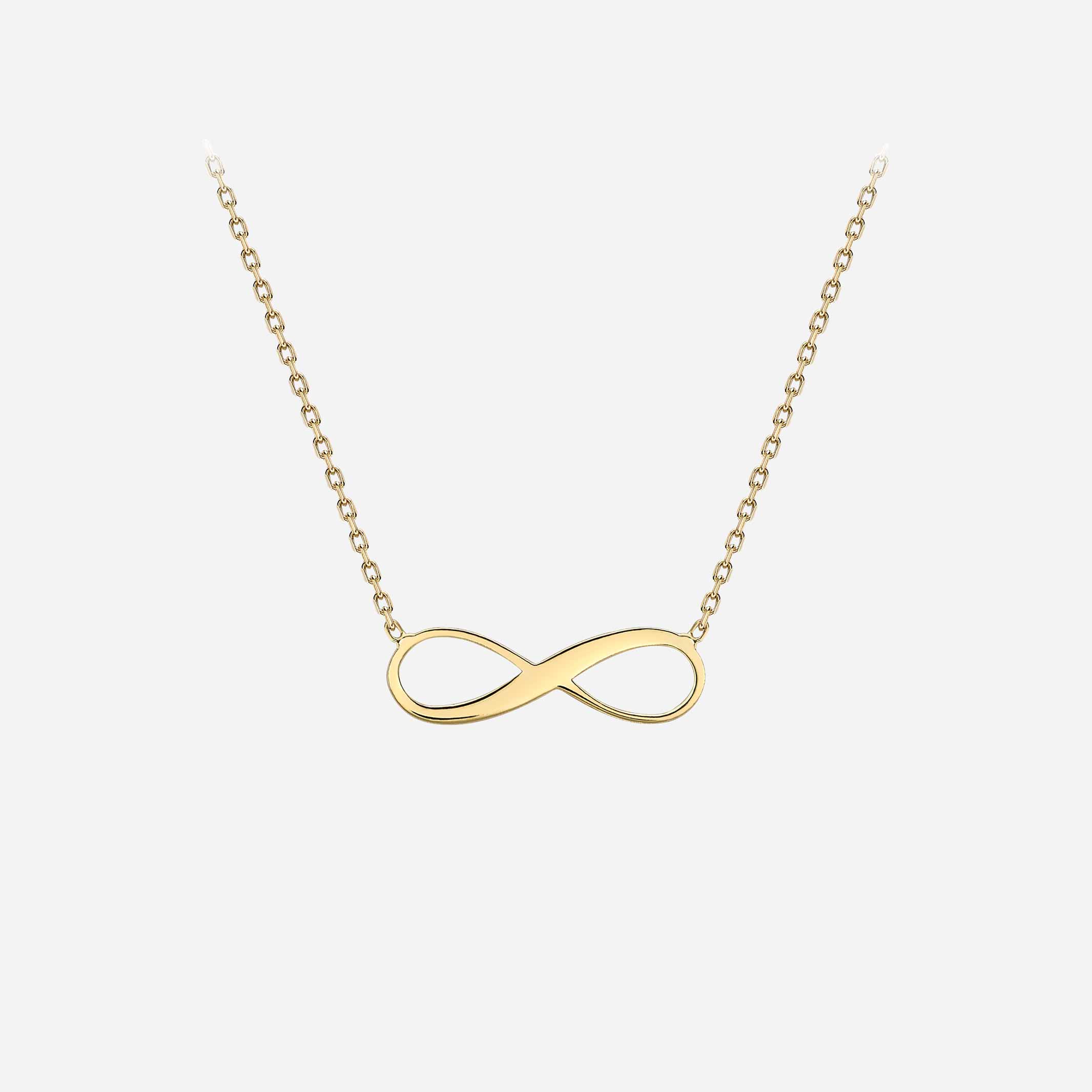Halsband 9k guld - Infinity 41-46cm