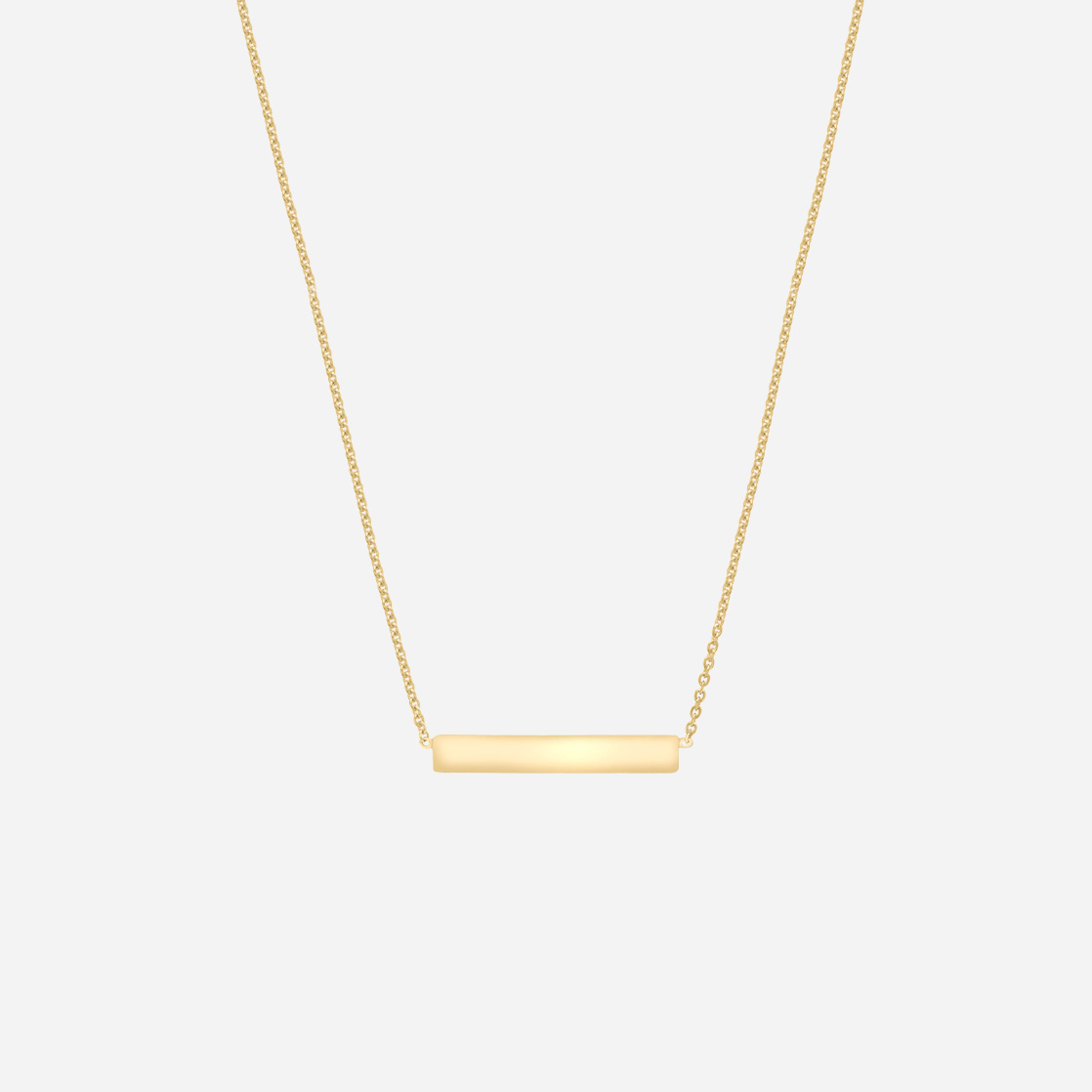 Halsband 9k guld - bricka 41-43 cm