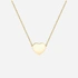 Halsband 9k guld - hjärta 41-43 cm