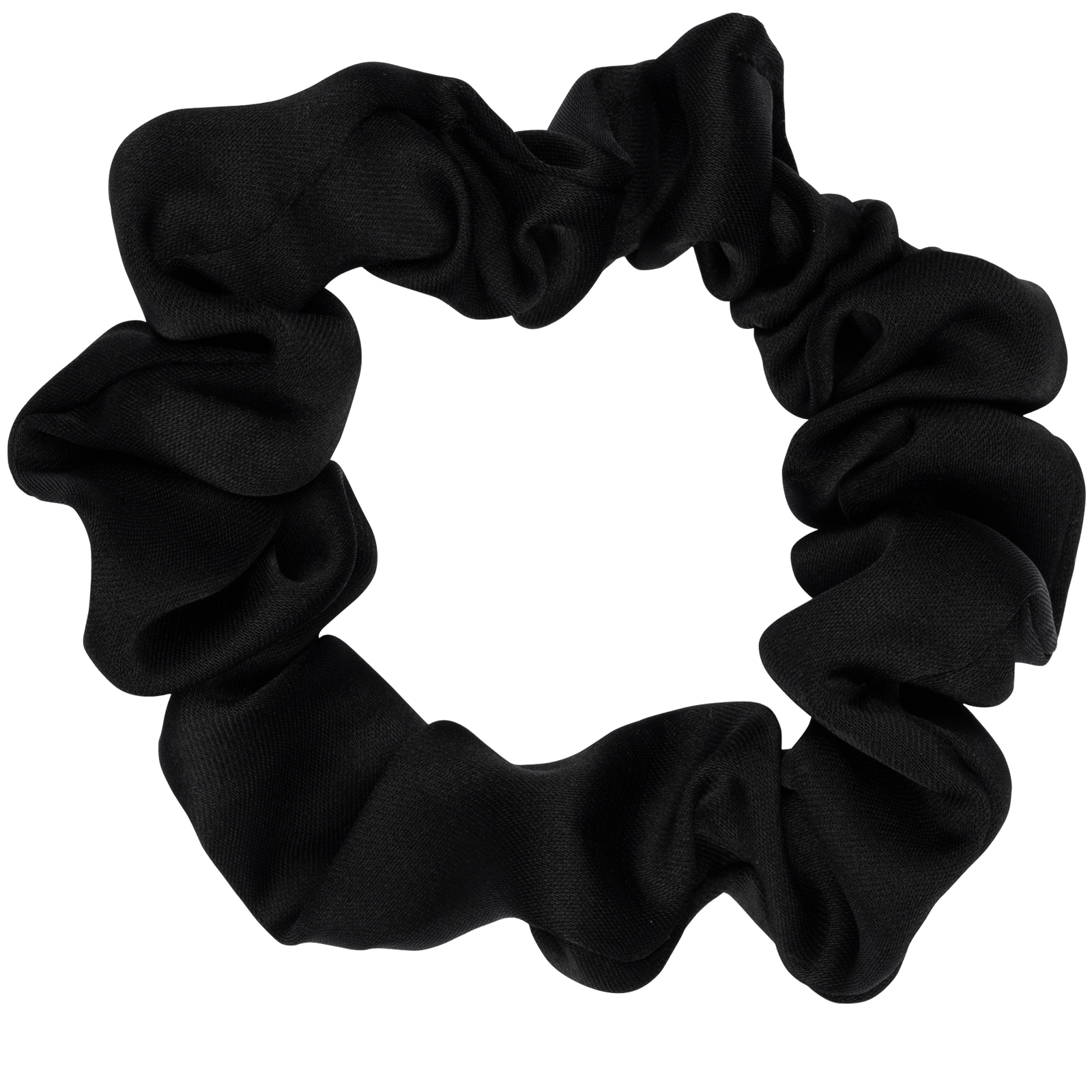 Scrunchie - liten satin svart