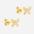 Örhängen för barn 9k guld - Fjäril