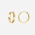 Örhängen 18k guld - raka hoops 18 mm /3 mm