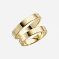 Förlovningsring 9k guld - rak 4 mm / 1,5 mm