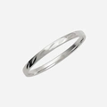 Förlovningsring 9k vitguld - mönstrad 2 mm / 1,1 mm