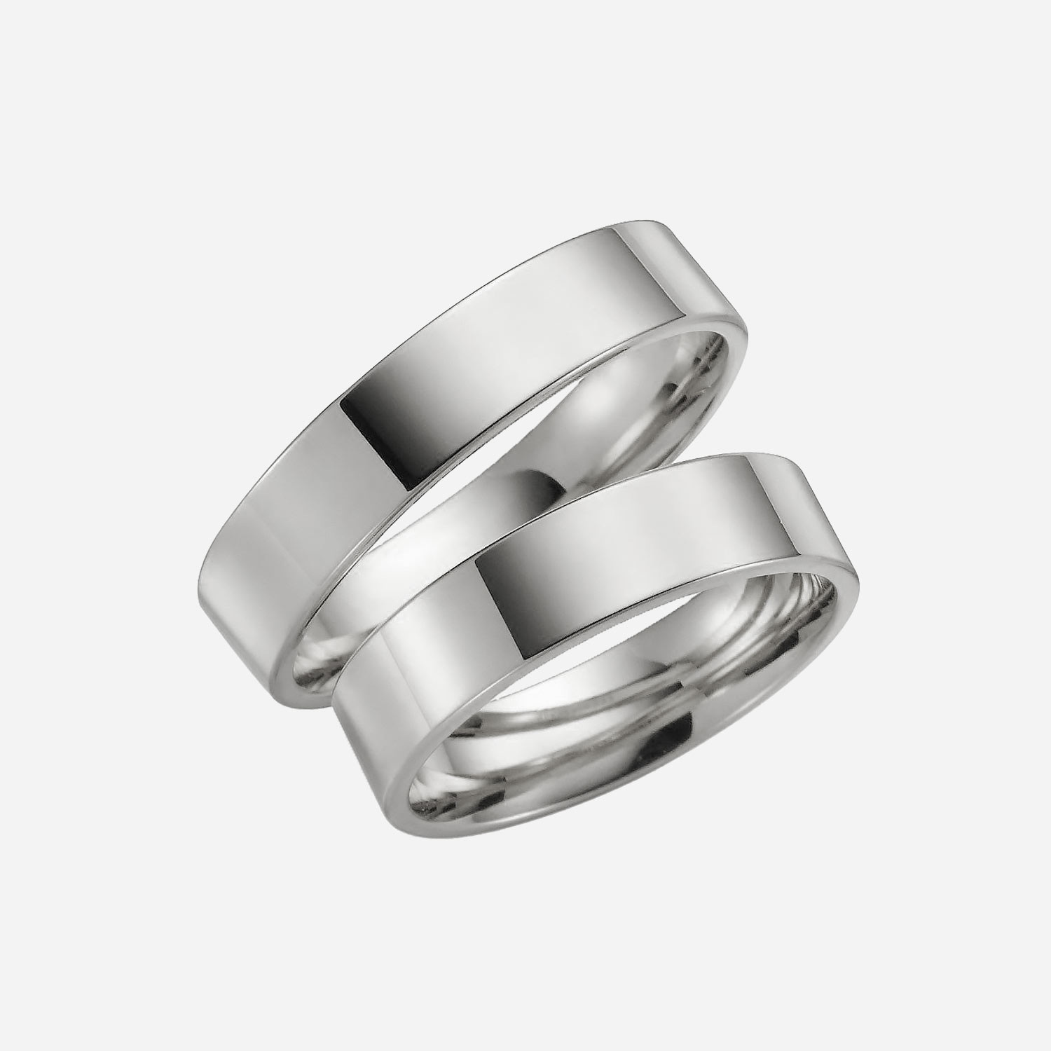 Förlovningsring 18k vitguld - Rak 5 mm / 1,4 mm