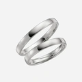 Förlovningsring 9k vitguld - Rak 3 mm / 1,3 mm