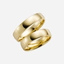 Förlovningsring 9k guld - kupad 5 mm / 1,5 mm