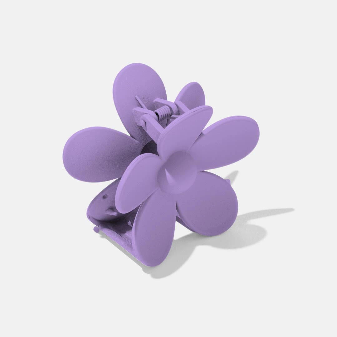 Hårklämma - lila blomma