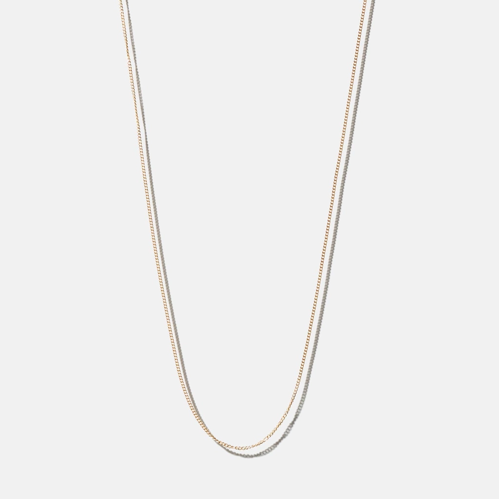 Halsband 18k guld - Pansarlänk 38+4 cm / 0,7 mm