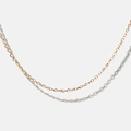 Halsband 18k guld - Ankarkedja 45+5 cm