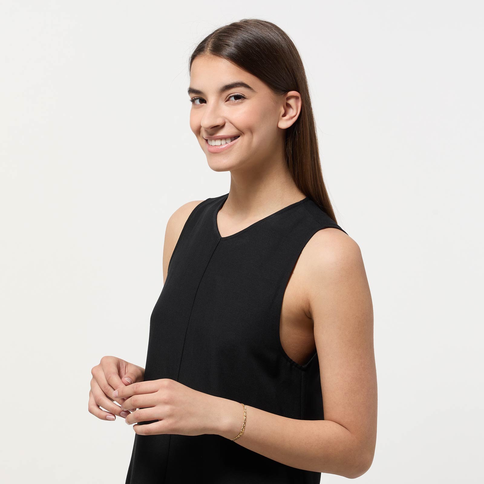 Armband dam 9k guld - 19 cm