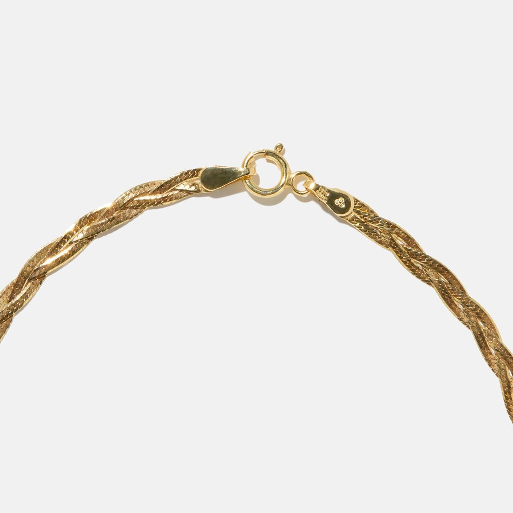 Armband dam 9k guld - Herringbone