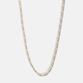 Halsband 9k guld - Figarokedja 46 cm