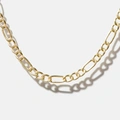 Halsband 9k guld - Figarokedja 46 cm