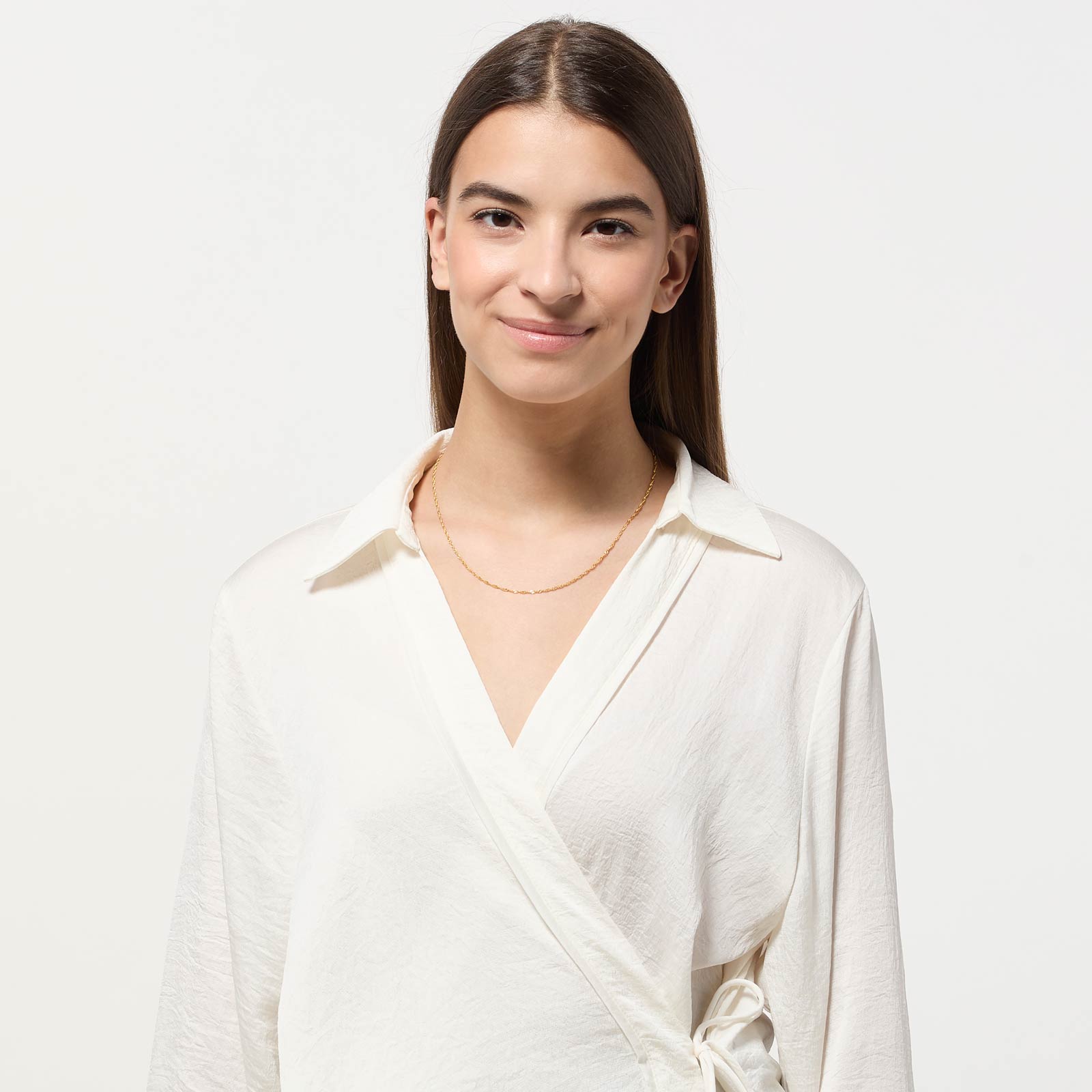 Halsband 9k guld - Twist 46 cm