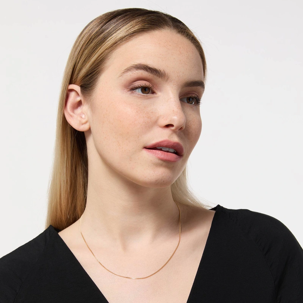 Halsband 9k guld - 46 cm