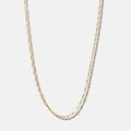 Halsband 9k guld - Twist 41 cm