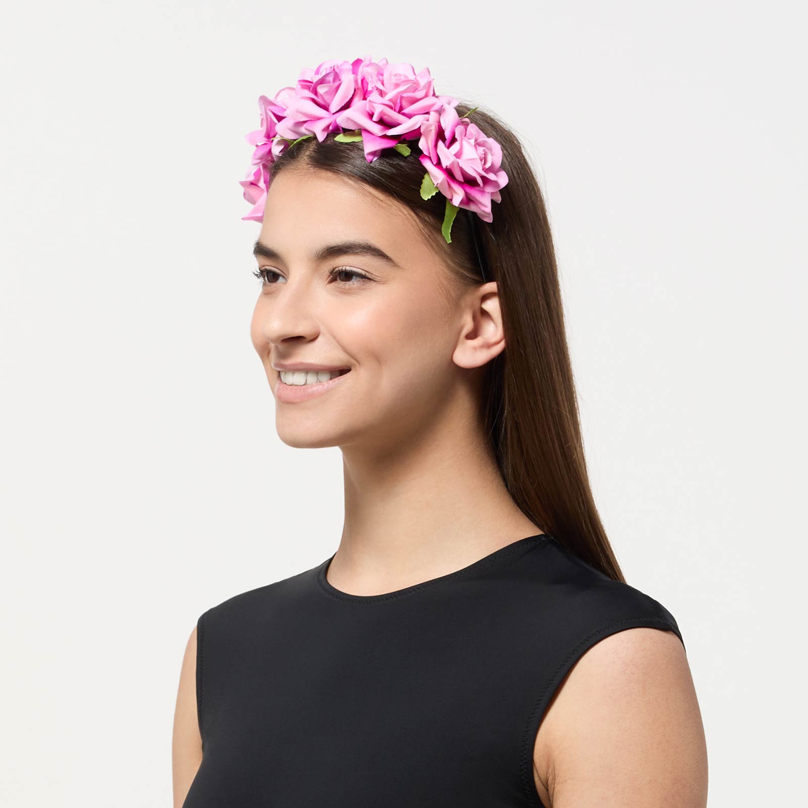 Blomkrans - rosa rosor