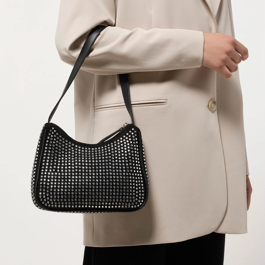 Svart väska med glitter