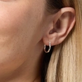 Örhängen i äkta silver - släta hoops 15 mm
