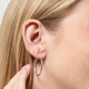 Örhängen i äkta silver - släta hoops 30 mm