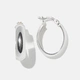 Örhängen i äkta silver, hoops - 15x17 mm