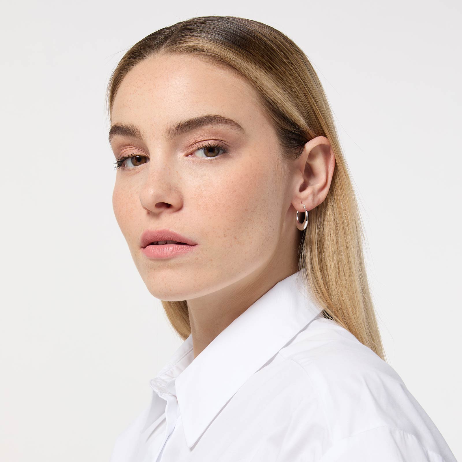 Örhängen i äkta silver, hoops - 19 mm