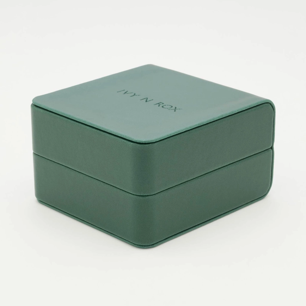 Ivy n Rox Classy klockset - kvadratisk, silver, 24x24mm