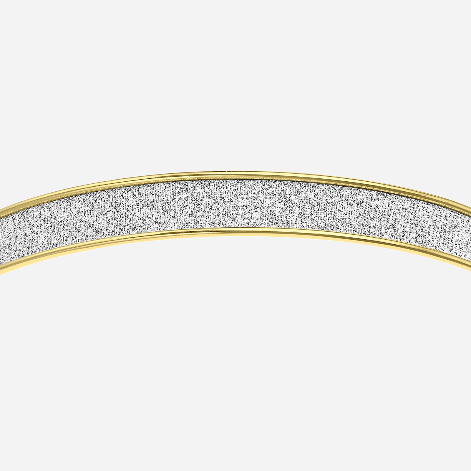 Armband dam 9k guld - bangle stardust, 55mm