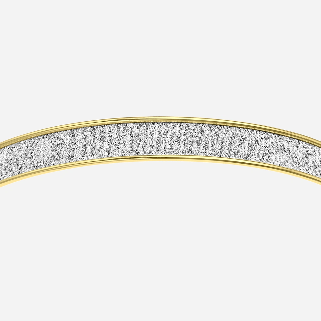 Armband dam 9k guld - bangle stardust, 55mm