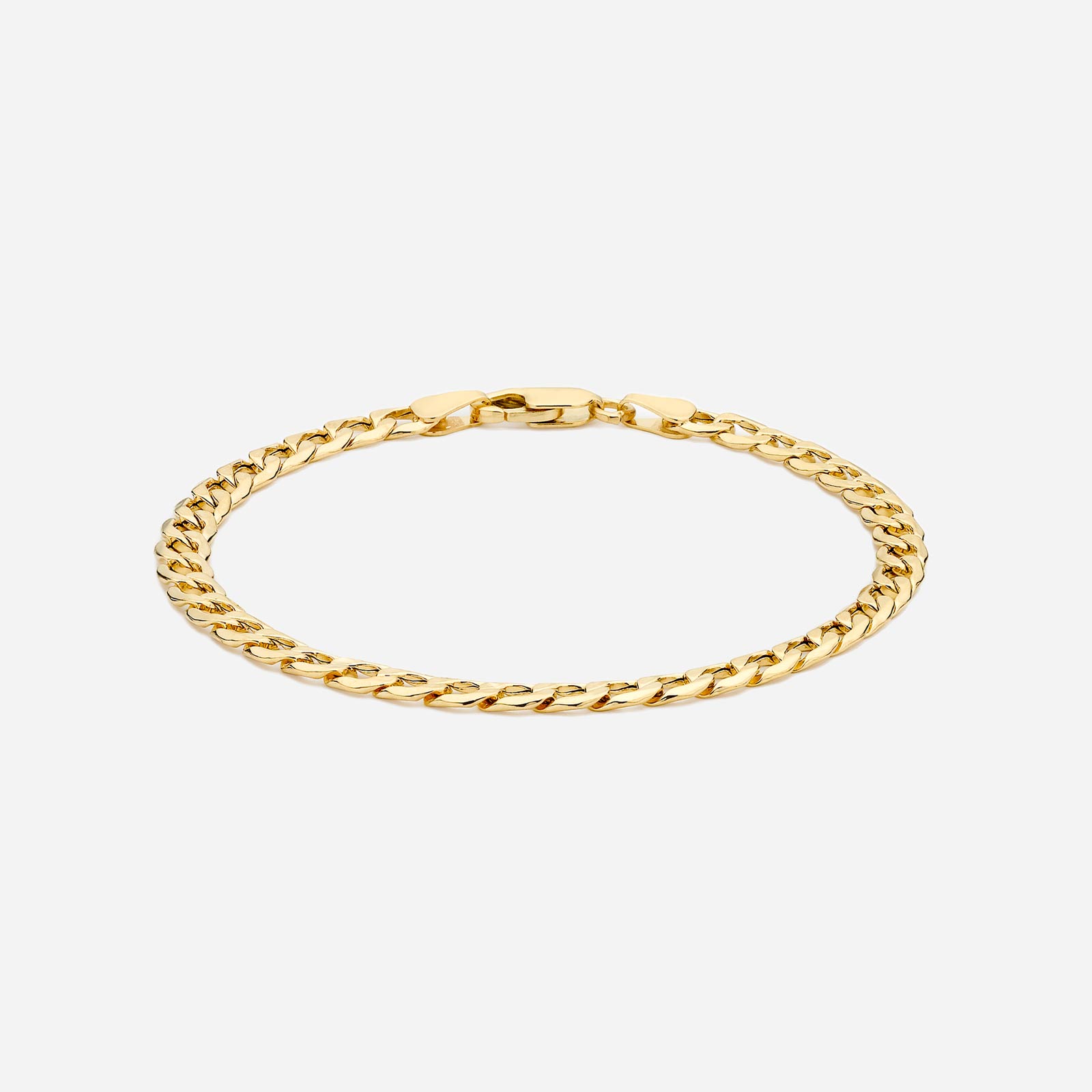 Armband dam 9k guld- pansarlänk 21,5 cm
