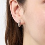 3-pack örhängen - silverfärgade hoops, 13mm