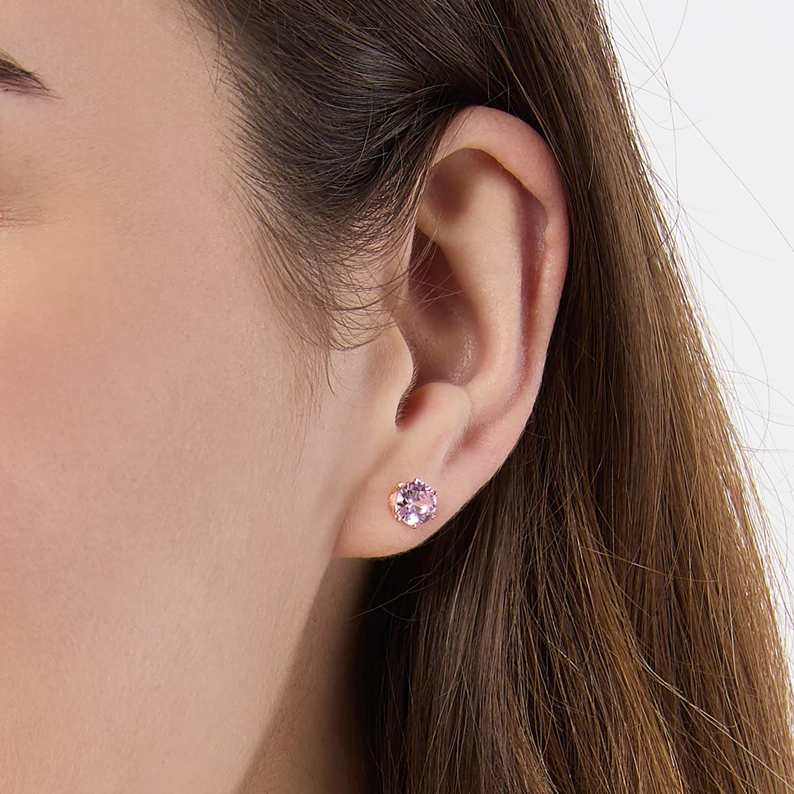 3-pack örhängen - studs med stenar