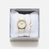 Regal barnklocka - set med armband, guld/vit, 28 mm