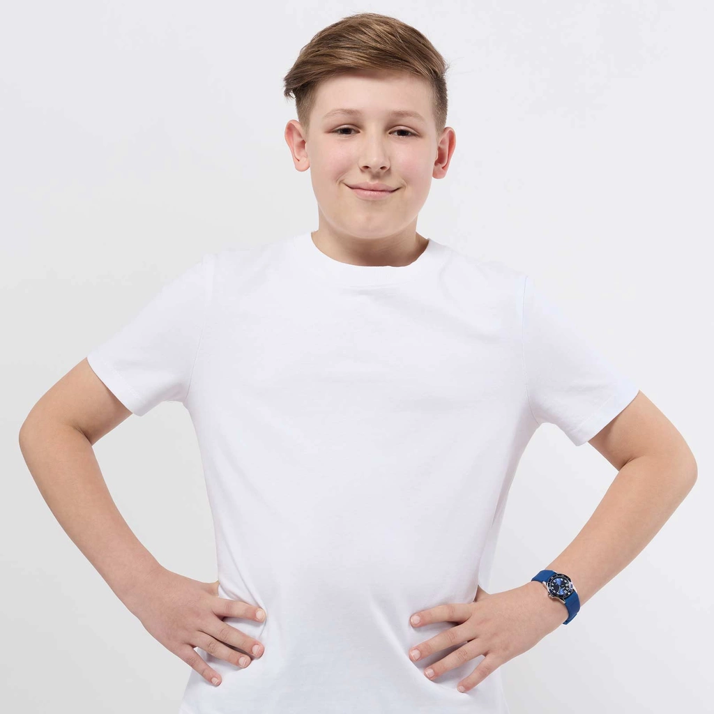 California barnklocka - gummiband, blå 30 mm